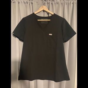 Figs Catarina black scrub top, sz S